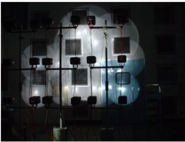 大面積太陽模擬光源 衛(wèi)星太陽電池帆板光照試驗(yàn)用氙燈燈陣設(shè)計